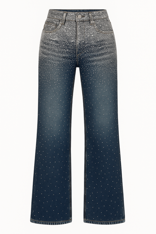 Sparkling Rhinestone Jeans