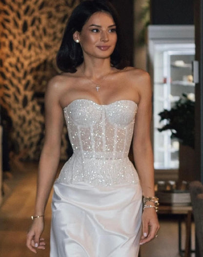 White Sparkly Corset