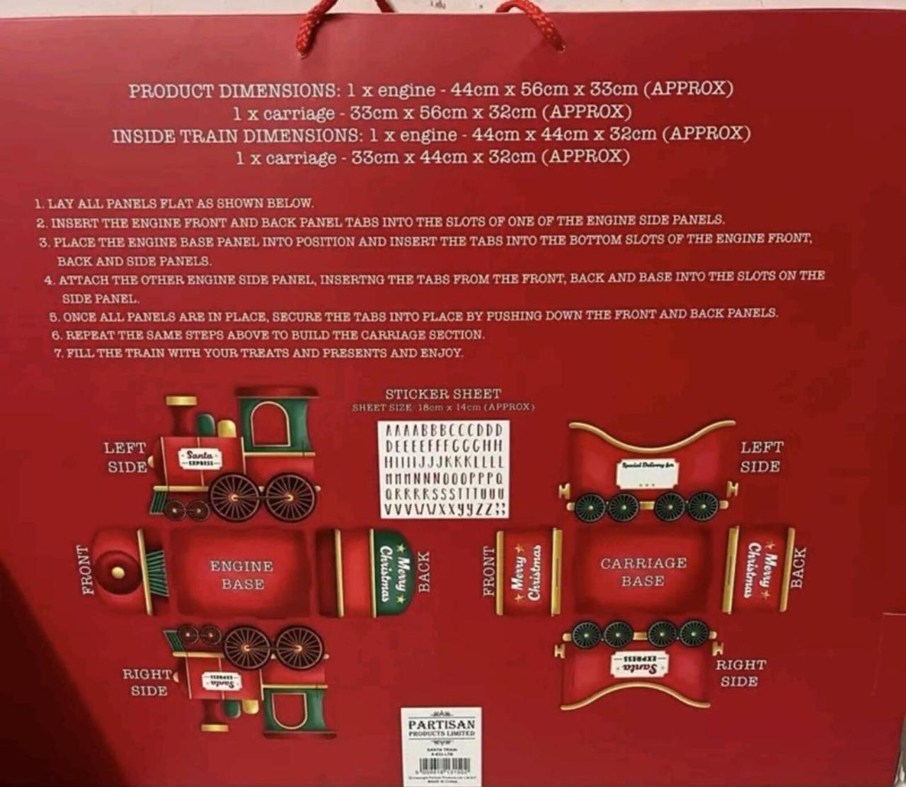 Santa Christmas Gifts Train